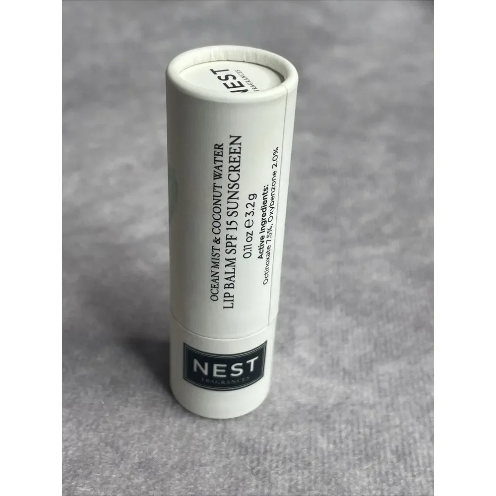 Nest New ocean mist & coconut water‎ lip balm spf 15 sunscreen 0.11 oz lip balm